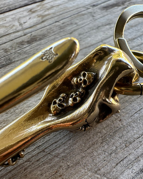Custom Halloween Brass Belt Hook / Keychain