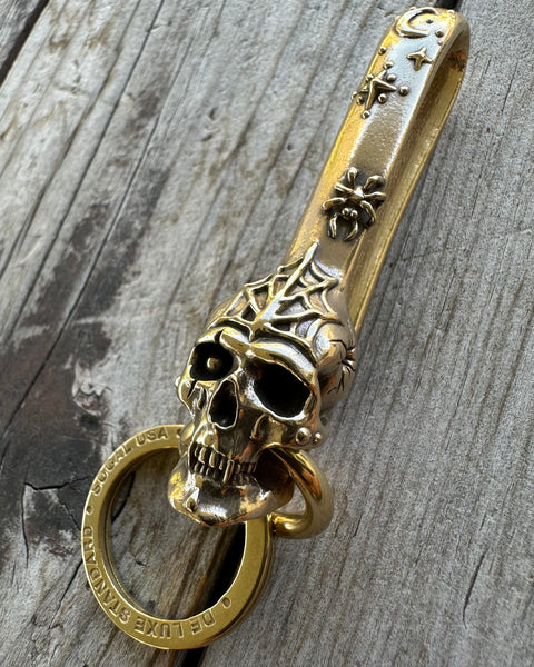 Custom Halloween Brass Belt Hook / Keychain
