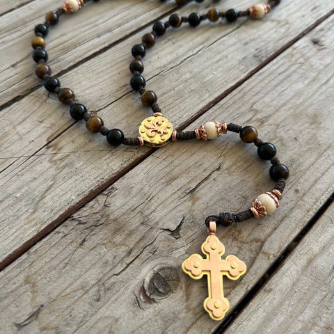 Handmade Rosary… worthy of a Knight’s armory