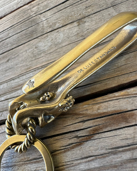 The Gambler King - Brass Belt Hook / Keychain