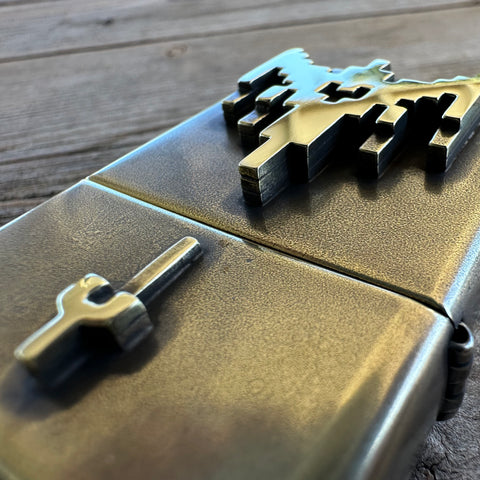 Galaga Tribute | Brass Lighter