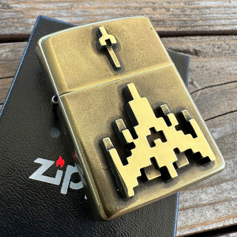 Galaga Tribute | Brass Lighter