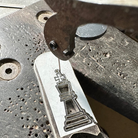 Silver "Checkmate" Pendant