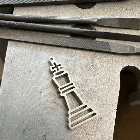 Silver "Checkmate" Pendant