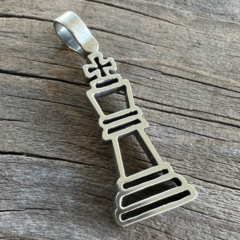 Silver "Checkmate" Pendant