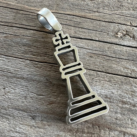 Silver "Checkmate" Pendant