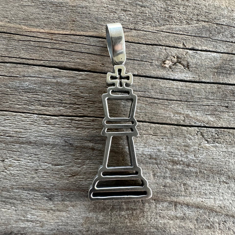 Silver "Checkmate" Pendant