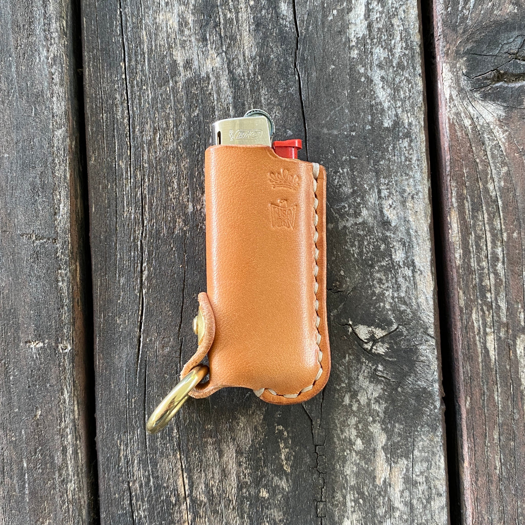 Leather Pattern Leather Disposable Lighter Case Pattern BIC