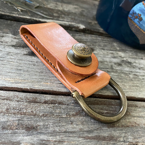 "The Sentinel Keeper" | Leather Keychain