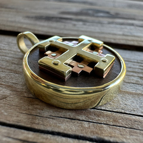 Jerusalem Cross Pendant | Handmade