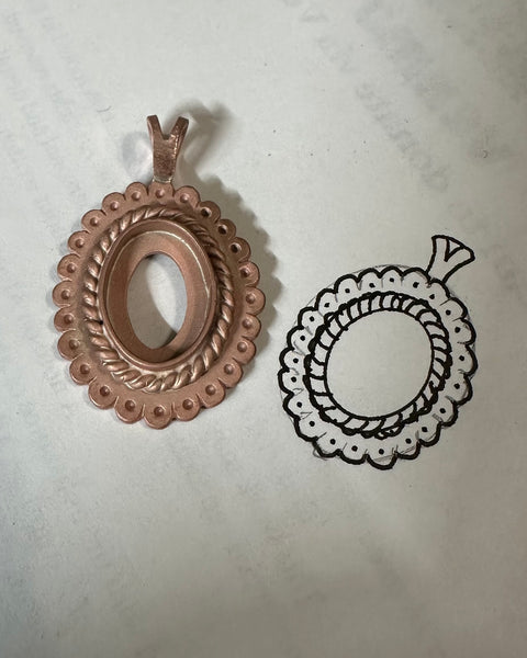 Copper Bloom: Pendant