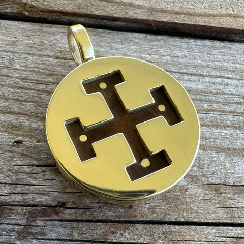 Jerusalem Cross Pendant | Handmade