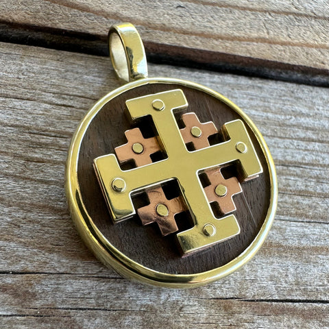 Jerusalem Cross Pendant | Handmade