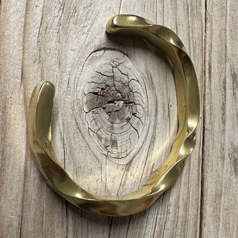 Twisted Brass Cuff Bracelet