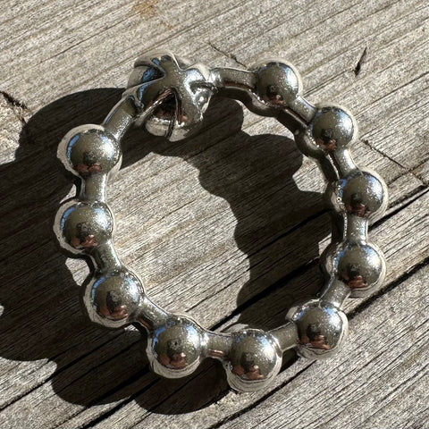 Custom Finger Rosary | Silver