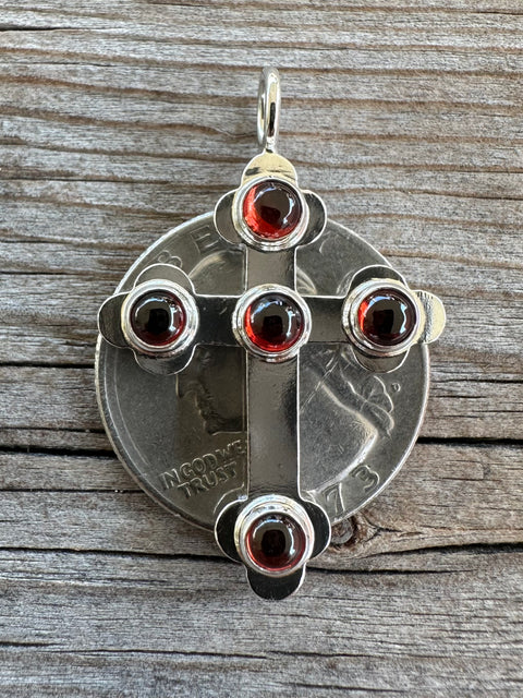 Silver Medieval-inspired Budded Cross