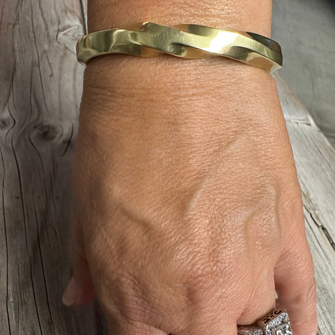 Twisted Brass Cuff Bracelet