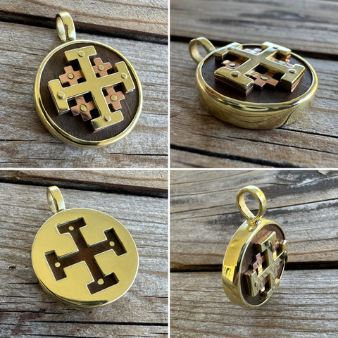 Jerusalem Cross Pendant | Handmade