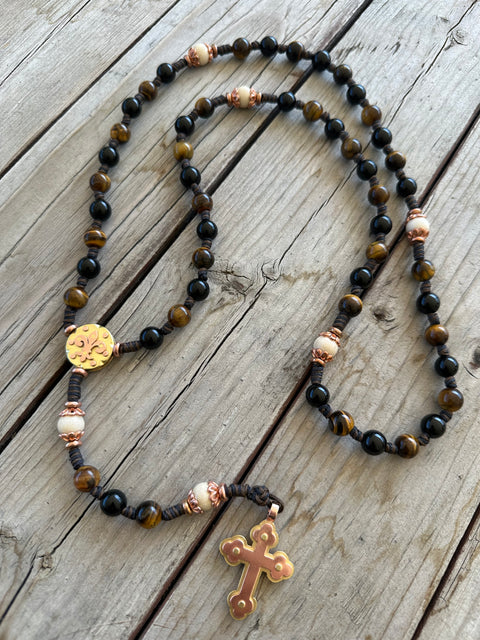 Handmade Rosary… worthy of a Knight’s armory