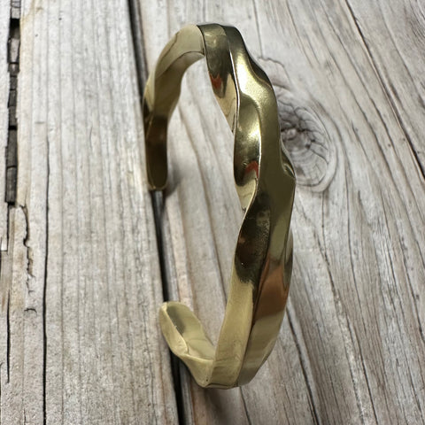 Twisted Brass Cuff Bracelet