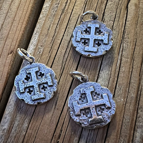 Jerusalem Cross Pendant | Silver