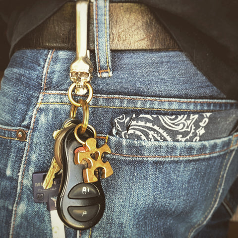 Skull "La Calavera" Belt Hook / Keychain