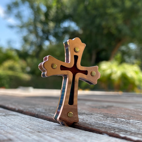 Pocket Cross, Crucifix, All Metal 